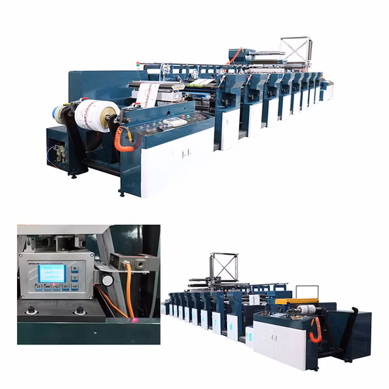 Macchina da stampa flessografica Ruian Changhong a 4 colori per sacchetti non tessuti e di carta